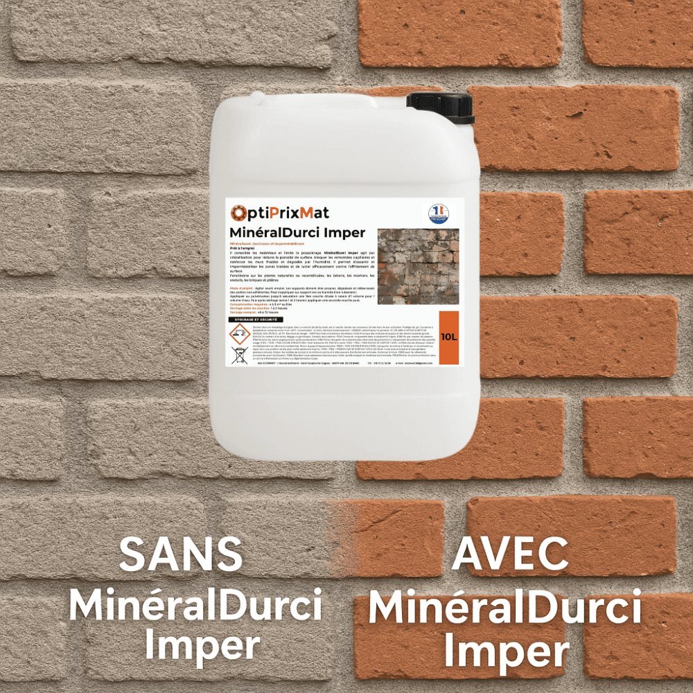 MinéralDurci Imper – Minéralisateur, Durcisseur & Imperméabilisant (Bidon 10L)